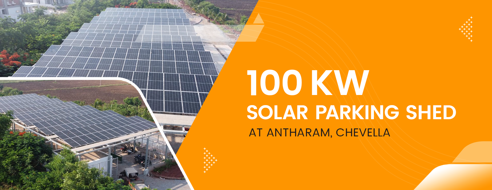 Solar Parking Shed at Antharam-Chevella
